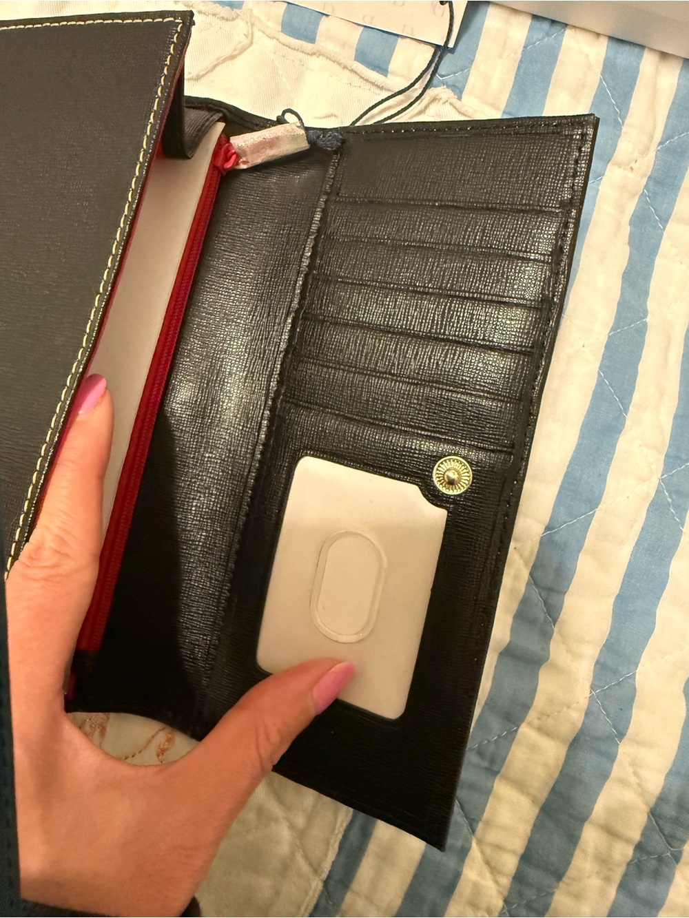 Dooney navy wallet - Picture 5 of 7